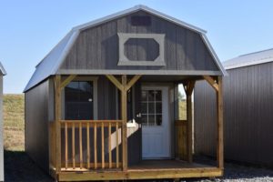 Lofted barn cabins from Derksen Buildings and Rodman's Portable Buildings in West Monroe LA
