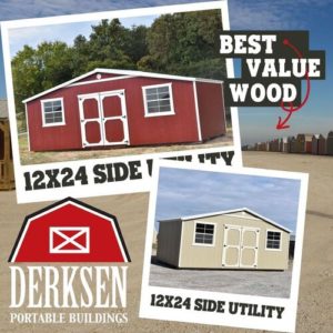 Derksen Buildings Best Value Wood Buildings from Rodman's Portable Buildings in West Monroe LA